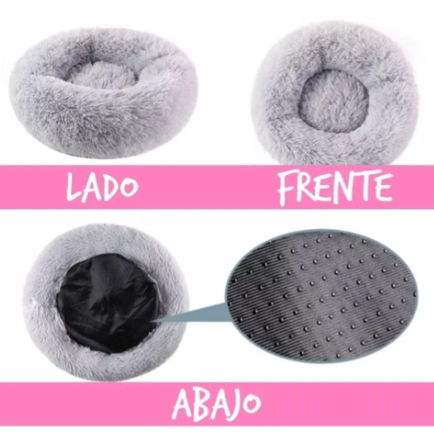 Cama Para Mascota Antiestrés Felpa