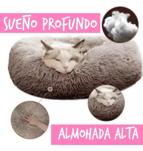 Cama Para Mascota Antiestrés Felpa